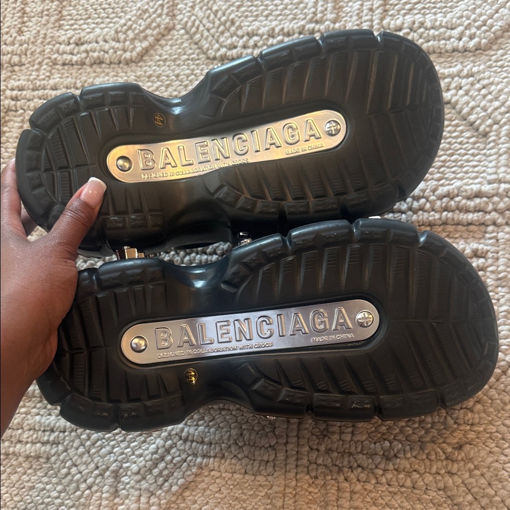 Balenciaga Rubber Slingback Sandals - Picture 8 of 8